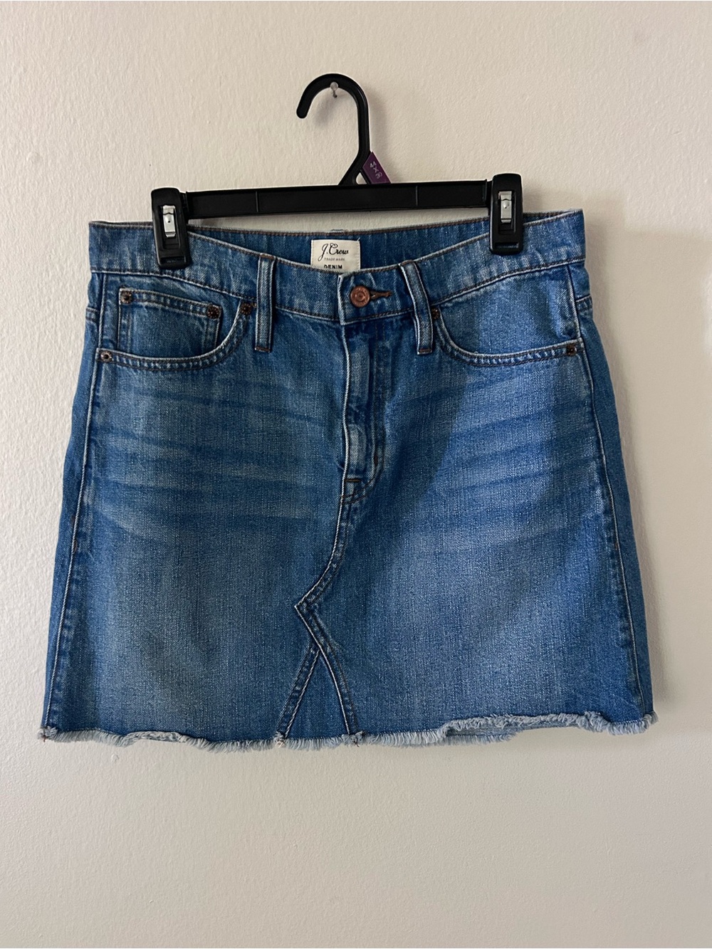 J. Crew Blue Denim Mini Skirt Size 29 Preppy Coastal Summer Resort 90’s